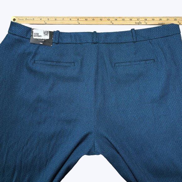 Worthington NEW Pants Size 24W Blue Textured - Picture 11 of 13